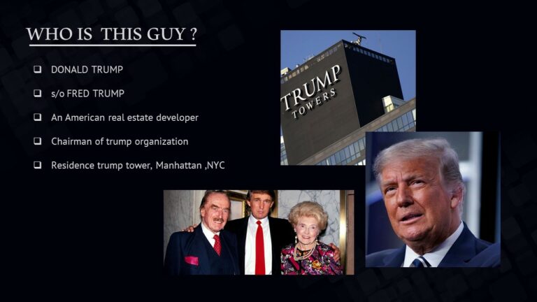 Free Donald Trump Template PowerPoint & Google Slides