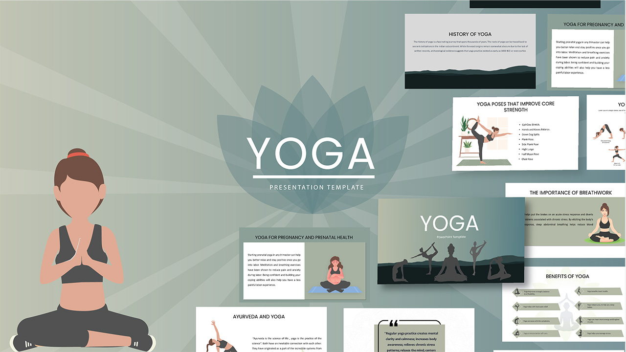 yoga ppt template