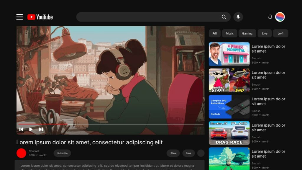 Free Animated YouTube Template PowerPoint & Google Slides