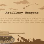 artillery weapons
