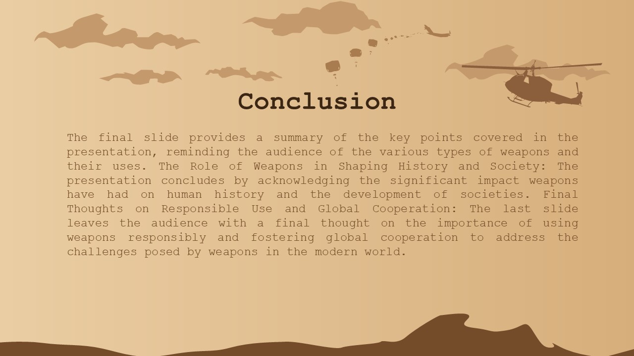 weapons conclusion