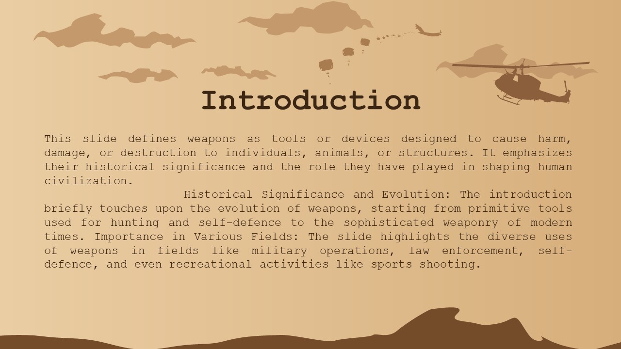 introduction about weapon