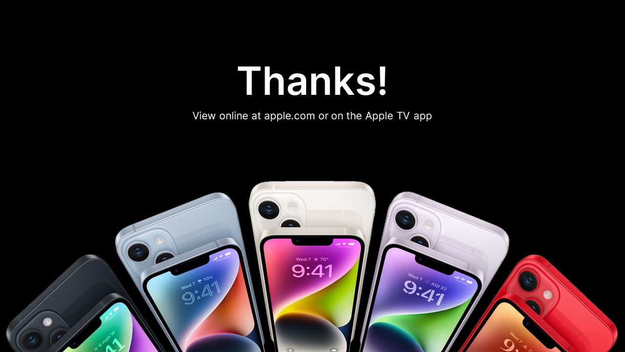 Apple thanks