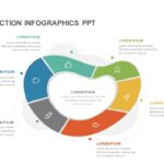 colorful 6 section infographics