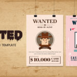 Free Creative Wanted Poster Template PowerPoint & Google Slides