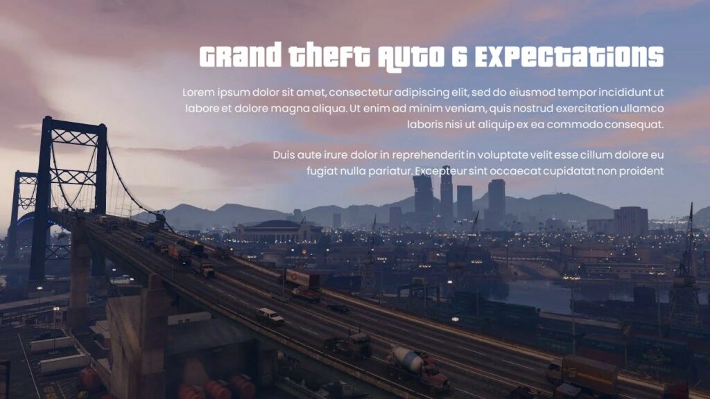 Free GTA 6 Game Template PowerPoint & Google Slides