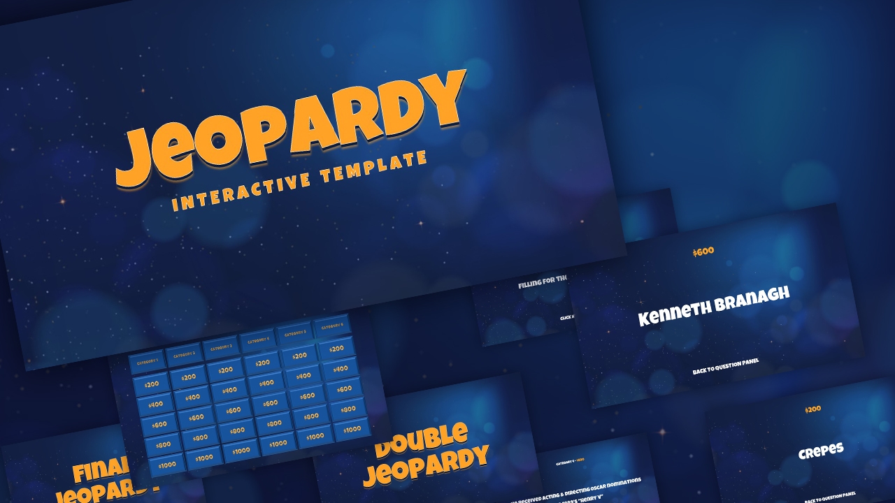 Plantilla de juego Jeopardy