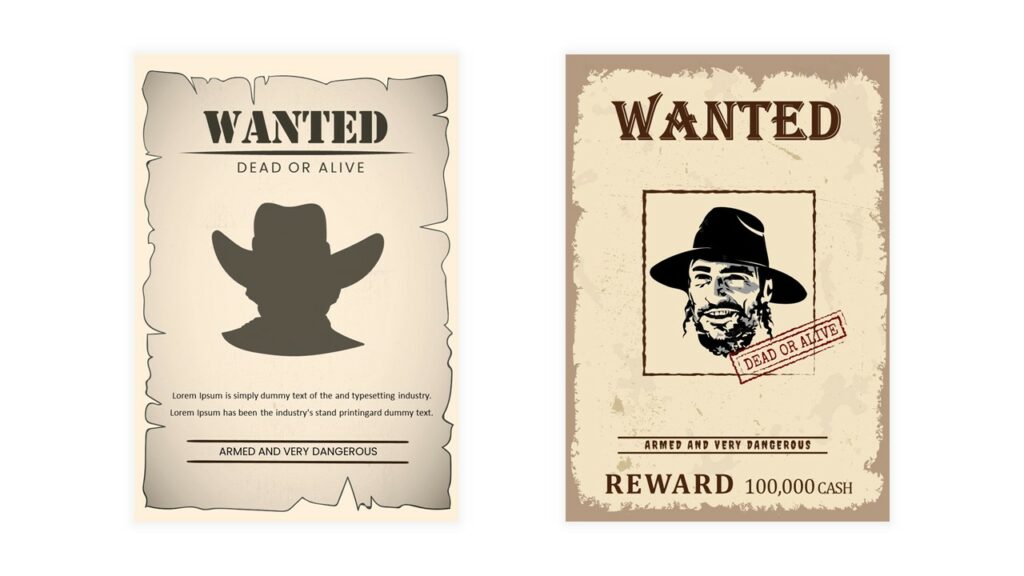 Free Creative Wanted Poster Template