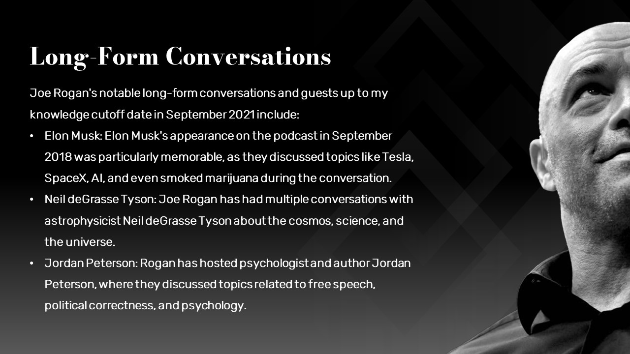 Joe Rogan conversations