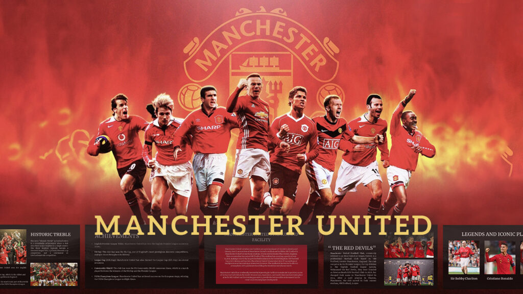 Free Manchester United PowerPoint Template and Google Slides Themes