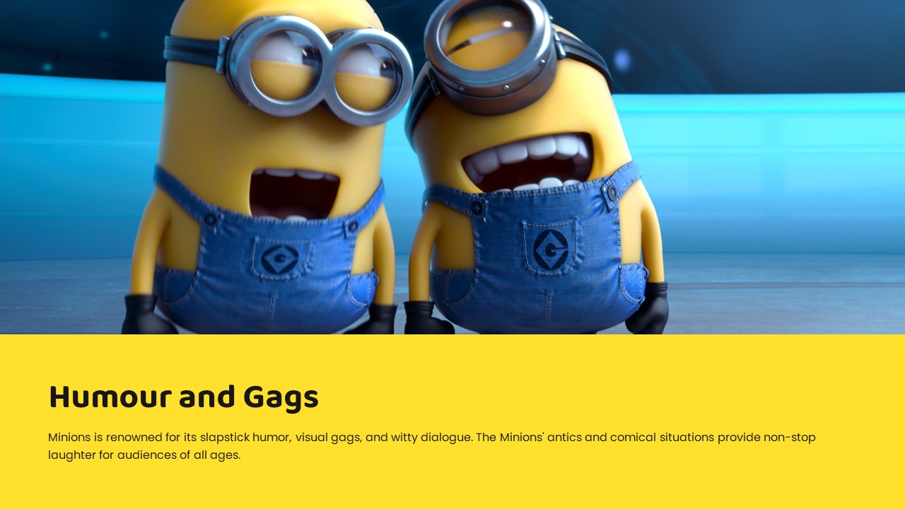 Plantilla gratuita de PowerPoint de Minions y Google Slides