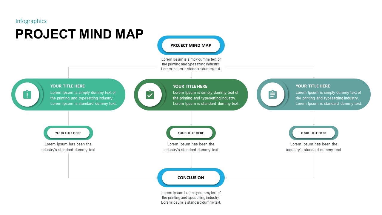 project mind map infographics