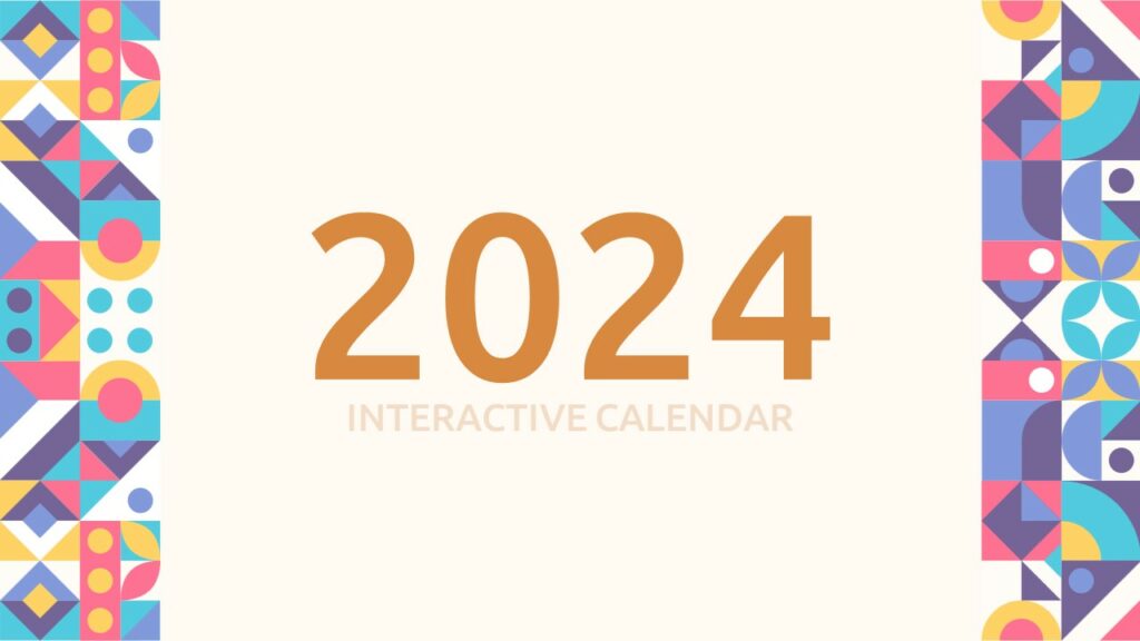 Free Interactive 2024 Calendar Template for PowerPoint & Google Slides