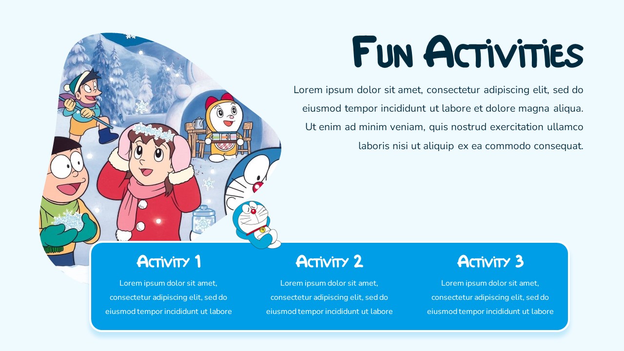 Doraemon fun activities