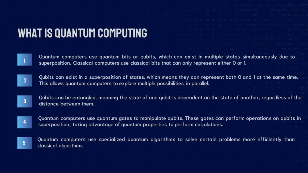 Free Quantum Computing PowerPoint Template & Google Slides