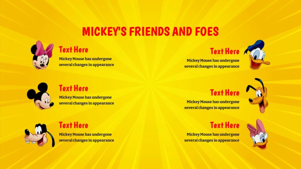 Free Mickey Mouse PowerPoint Template & Google Slides Themes
