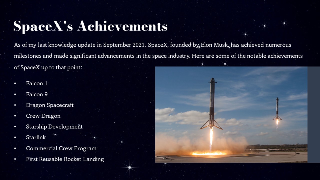 Space X achievements