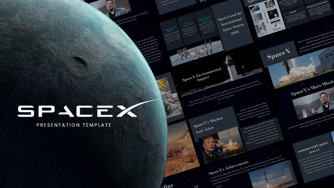 SpaceX presentation template