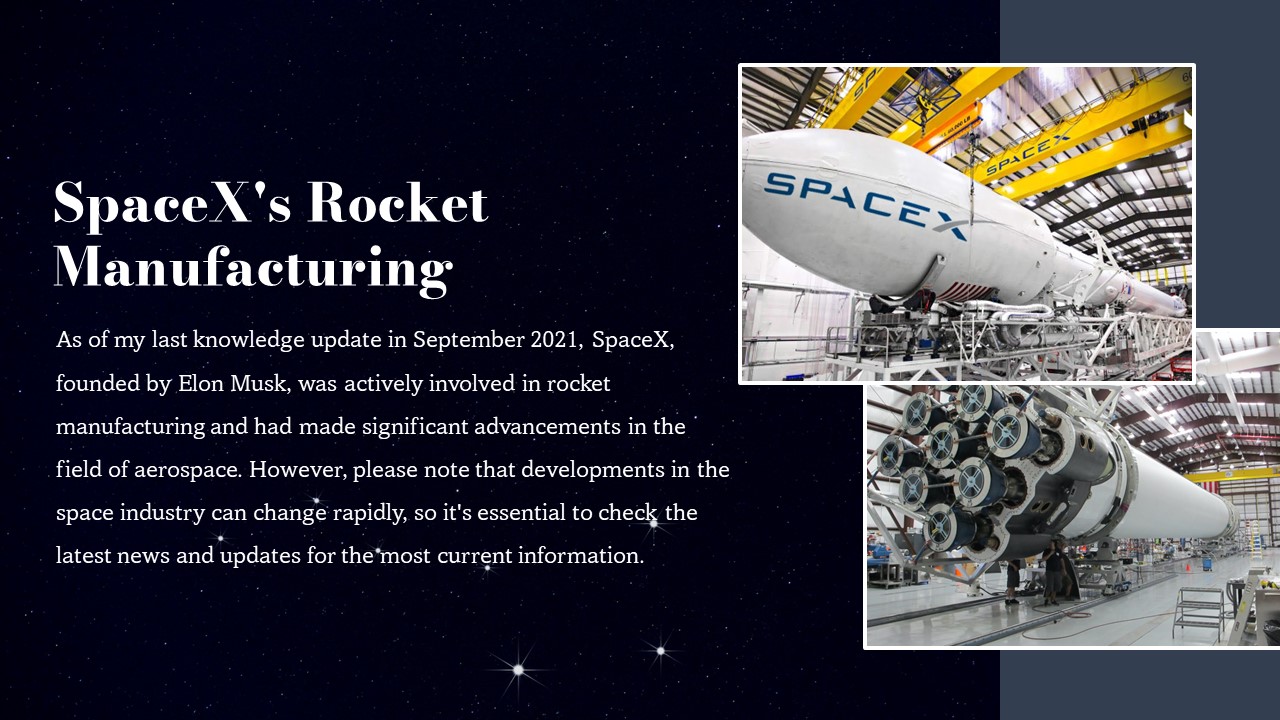 Space x rocket manufacturing