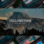 yellowstone national park themed template