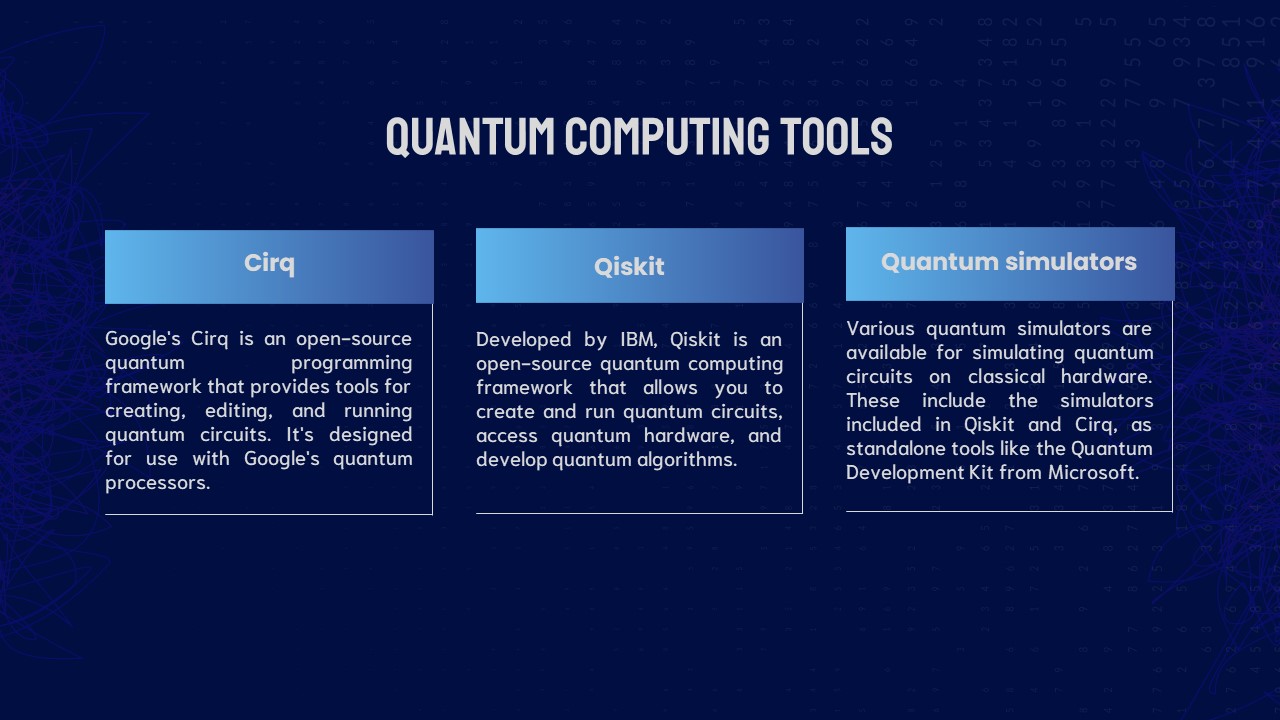Quantum computing tools