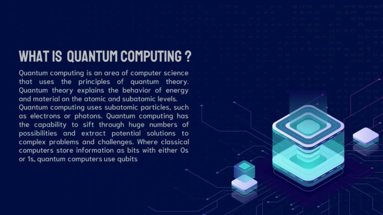 Free Quantum Computing PowerPoint Template & Google Slides