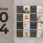 Plantilla sencilla de calendario 2024