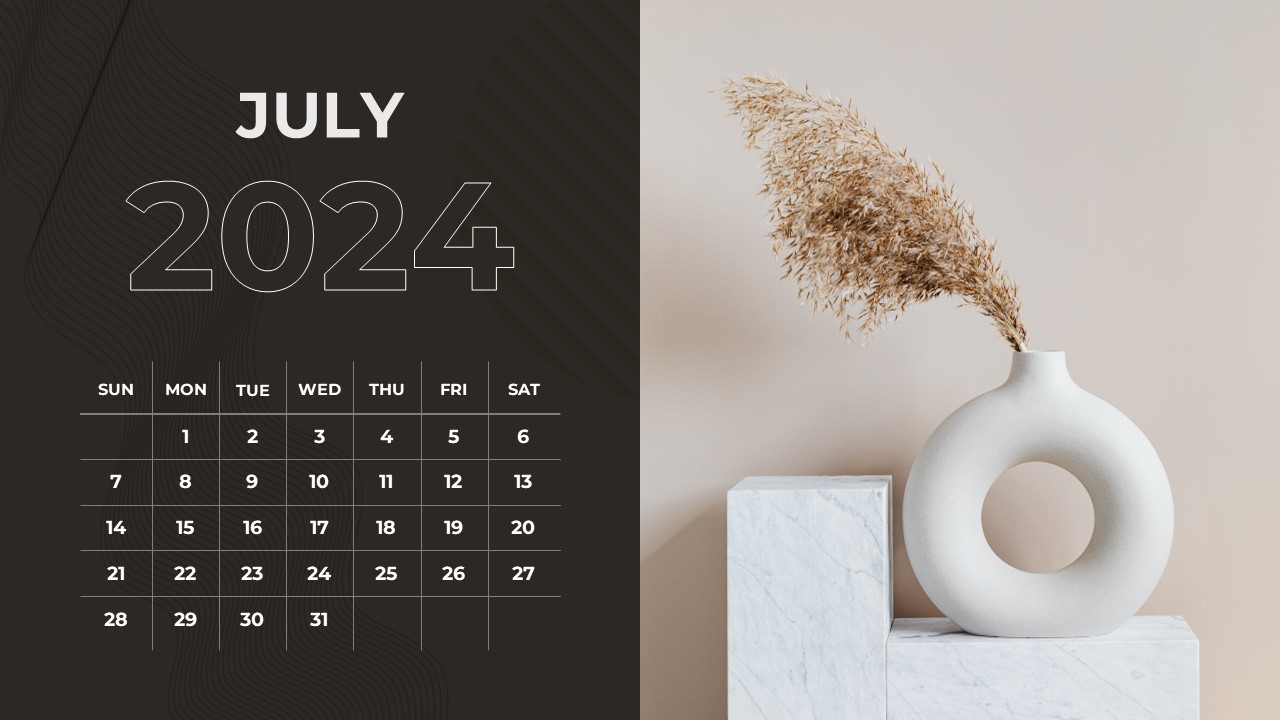 Free July 2024 calendar