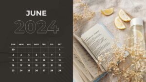 simple June 2024 calendar