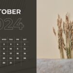 simple october 2024 calendar