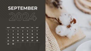 simple september 2024 calendar