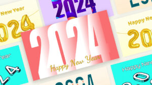 happy new year 2024 template