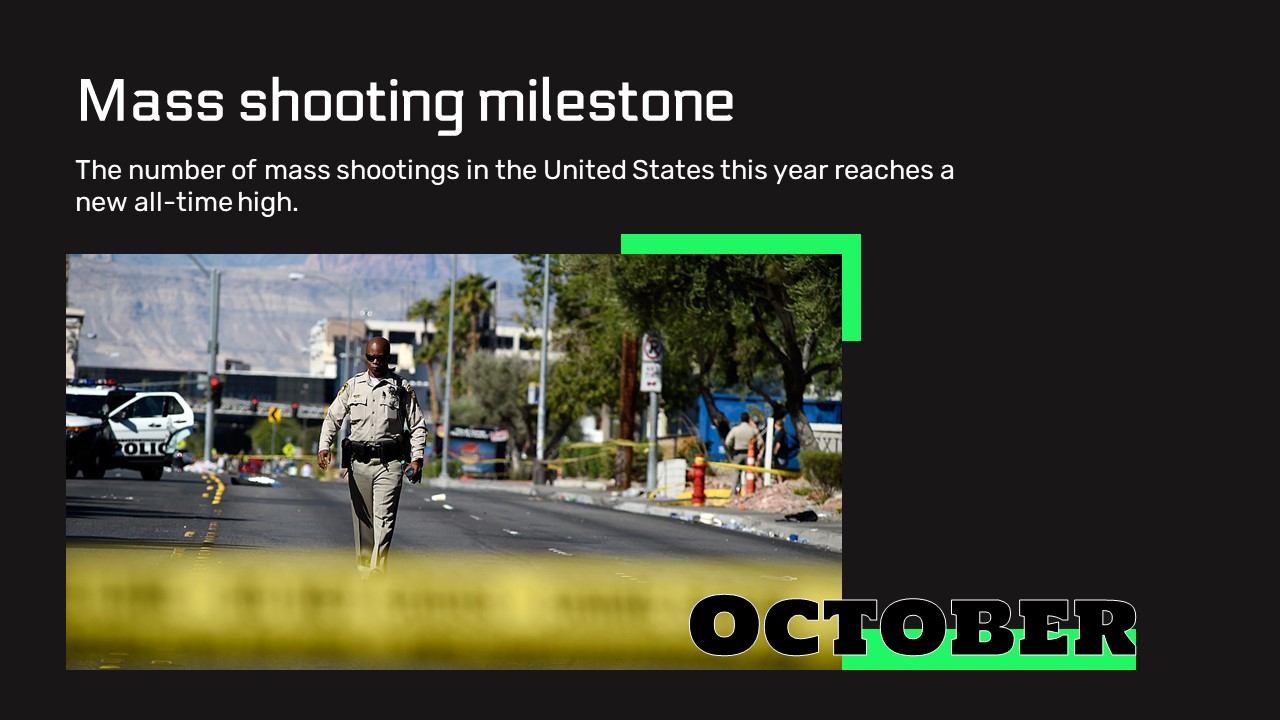 Mass shooting milestone