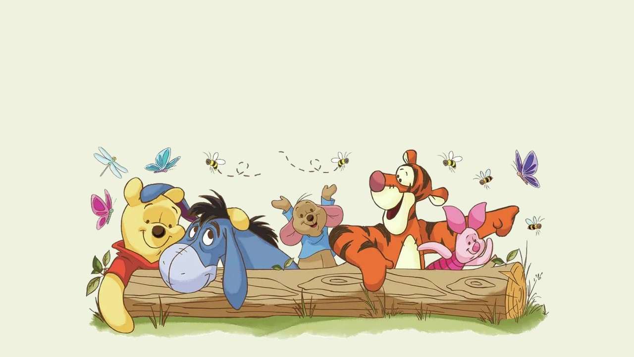 Plantilla de presentación del tema Winnie the Pooh