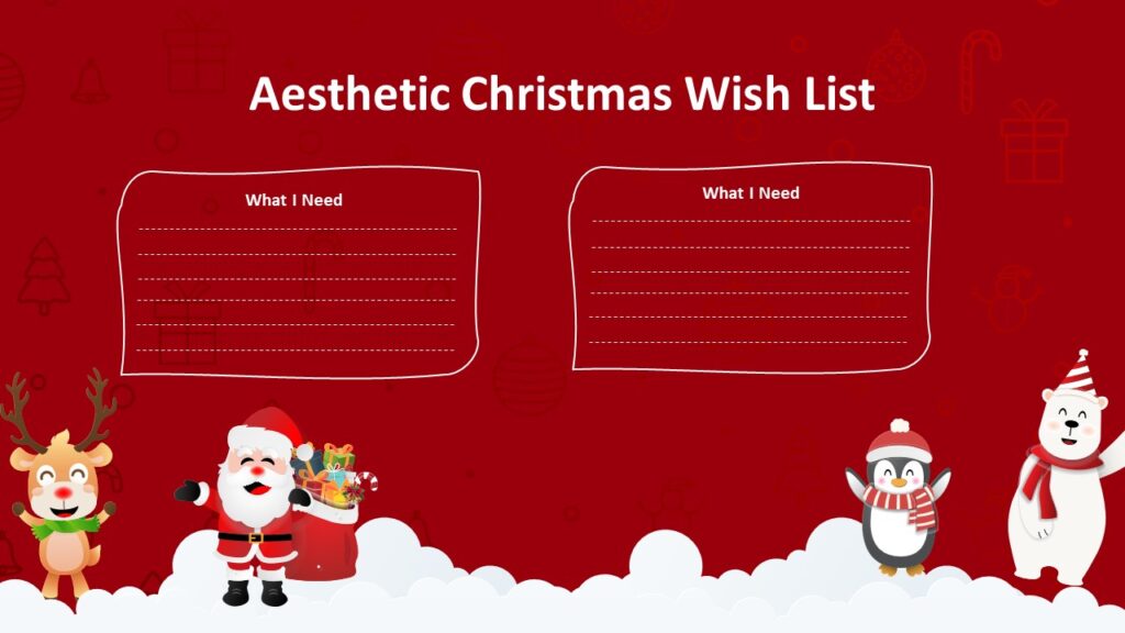 Free Animated Christmas Wishlist Template Free Animated Christmas Wishlist Template