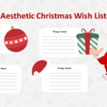Plantilla de lista de deseos de Navidad