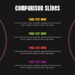 dark theme comparison ppt slides