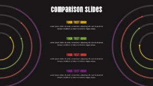 dark theme comparison ppt slides