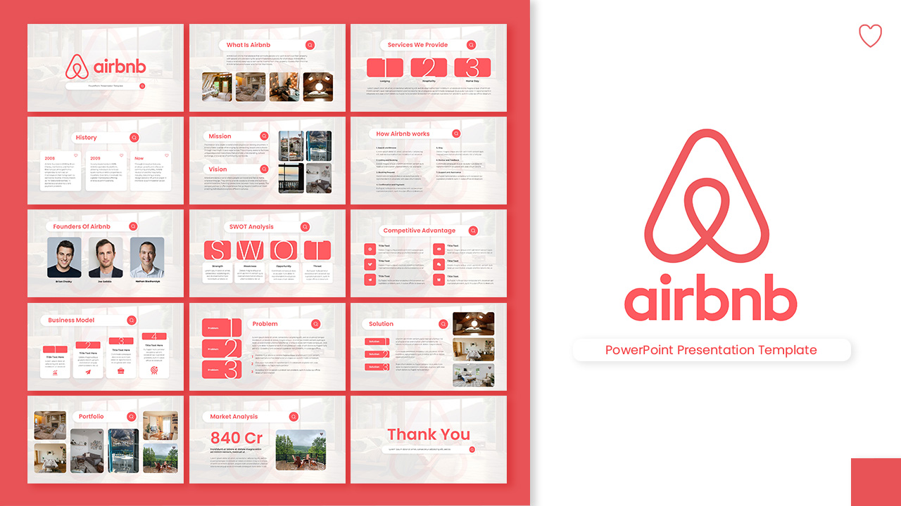 airbnb pitch deck template