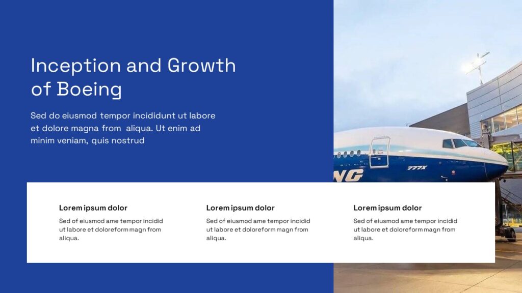 Free Boeing Corporate PPT Template & Google Slides