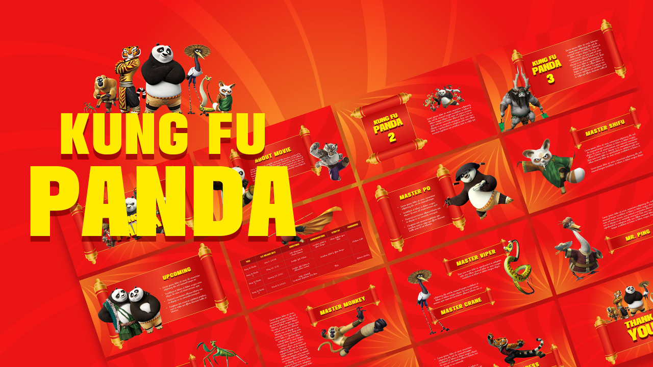 Kung Fu Panda theme template