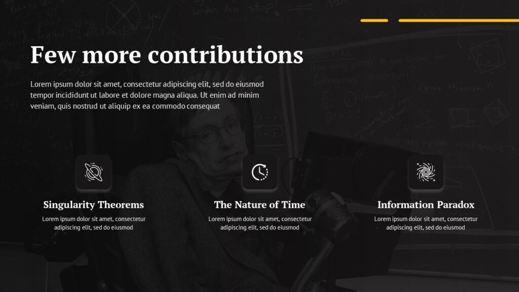 Free Stephen Hawking PPT Template Google Slides Themes