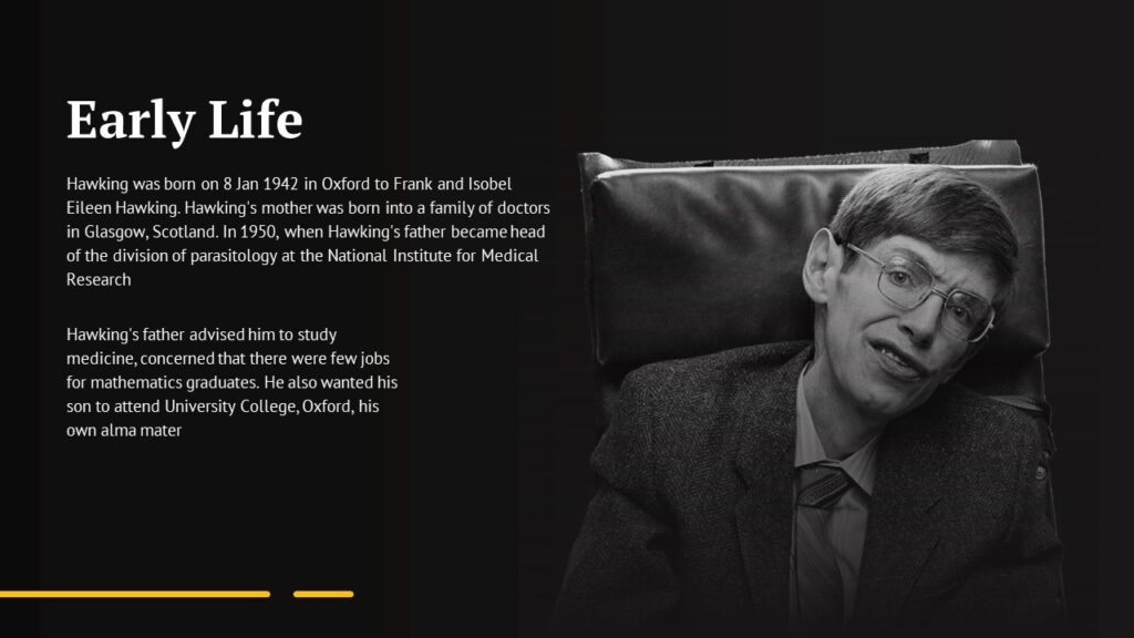 Free Stephen Hawking PPT Template Google Slides Themes