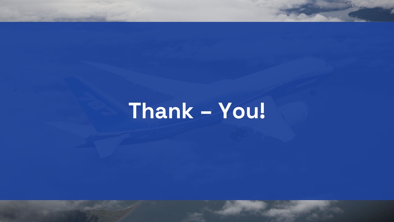 Boeing thanks