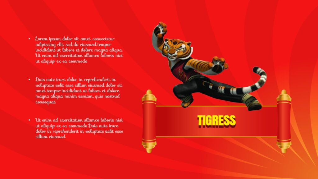 Free Kung Fu Panda Movie Template