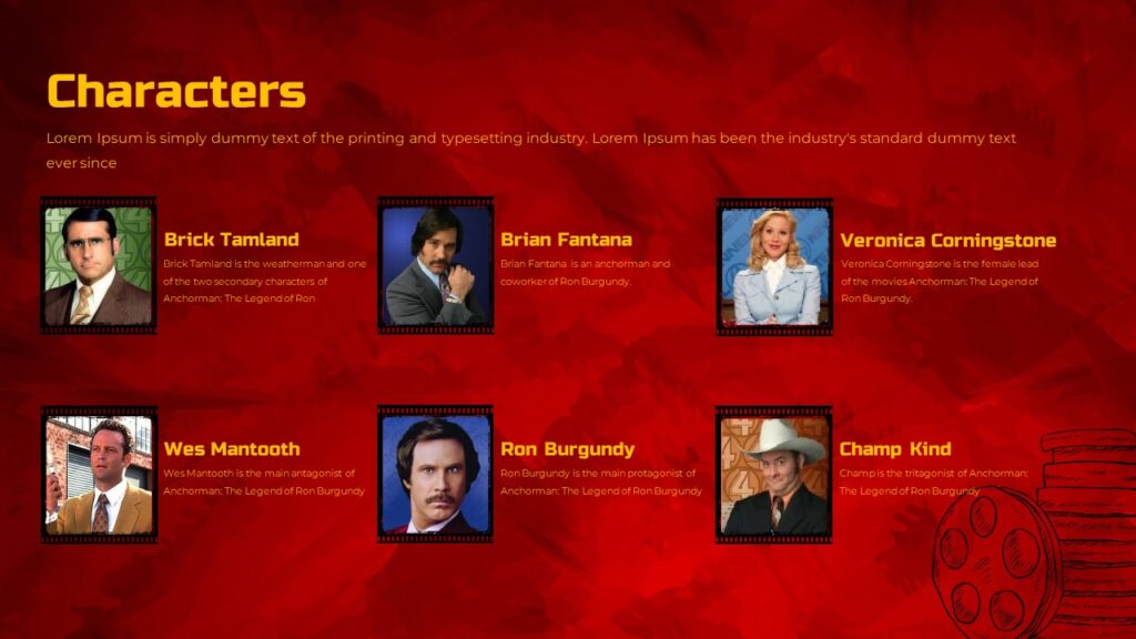 Free Anchorman Presentation Template | PowerPoint & Google Slides