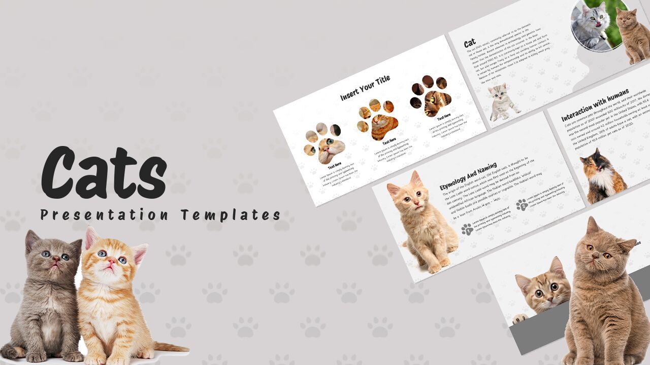 Cats PowerPoint template