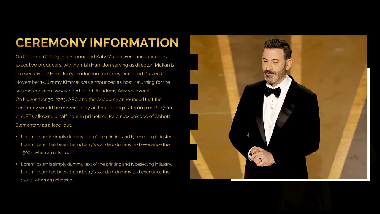 Oscar 2024 ceremony information