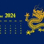Chinese Lunar year June 2024 calendar