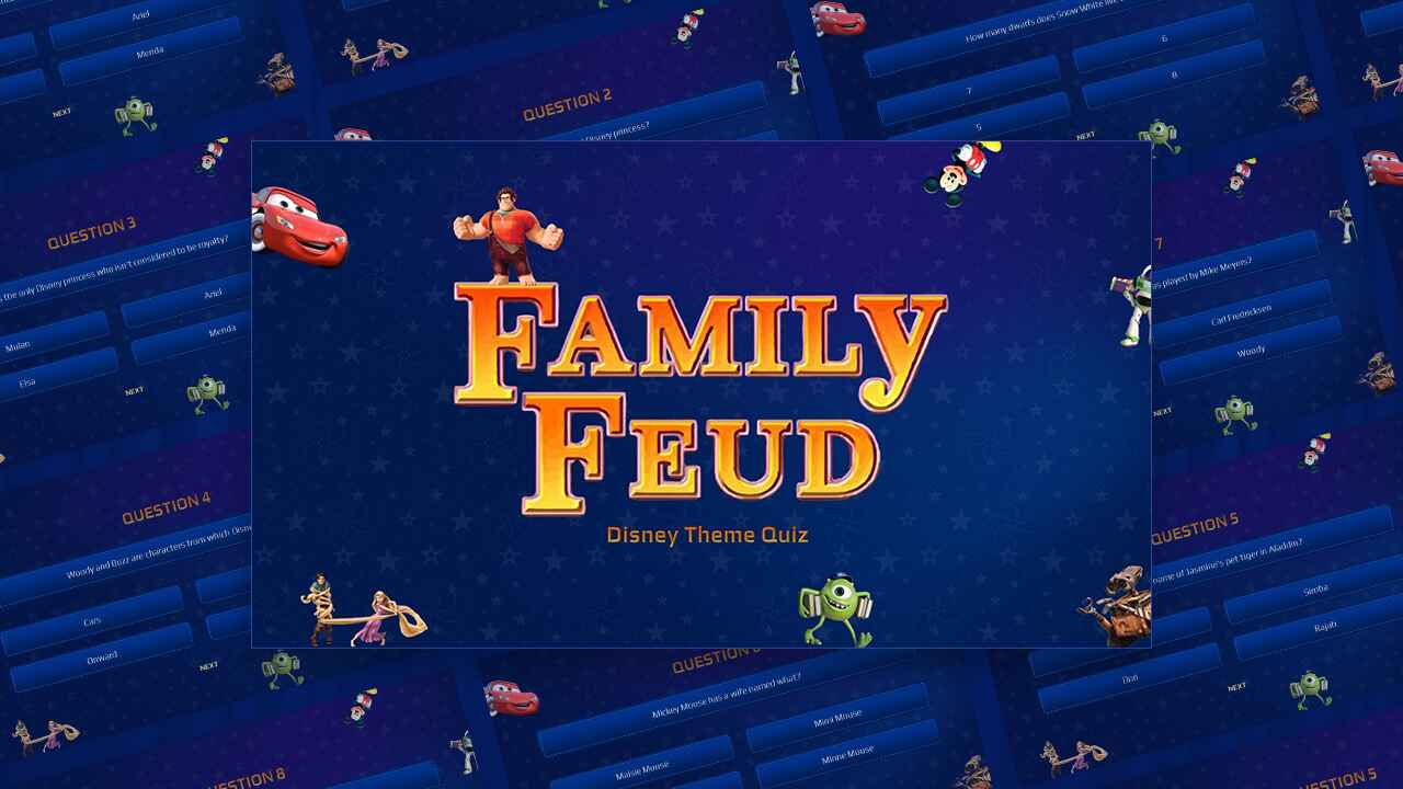 Disney Family Feud Game Template